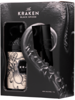 The Kraken Black Spiced Rum 1L + Glass Gift
