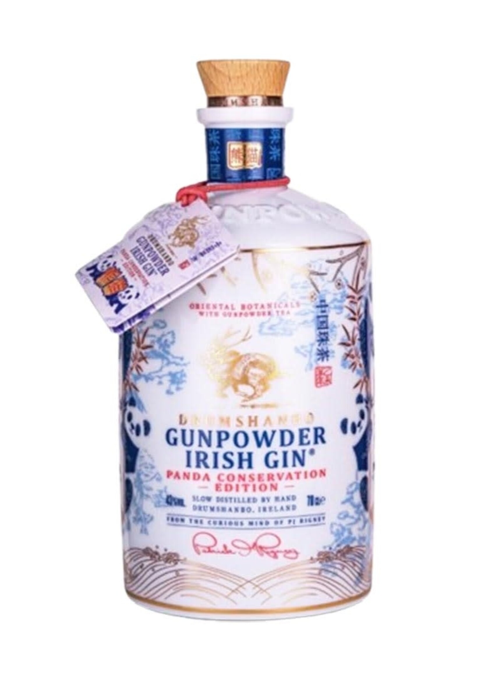 Drumshanbo Gunpowder Gin Panda Conservation Edition Ceramic Bottle