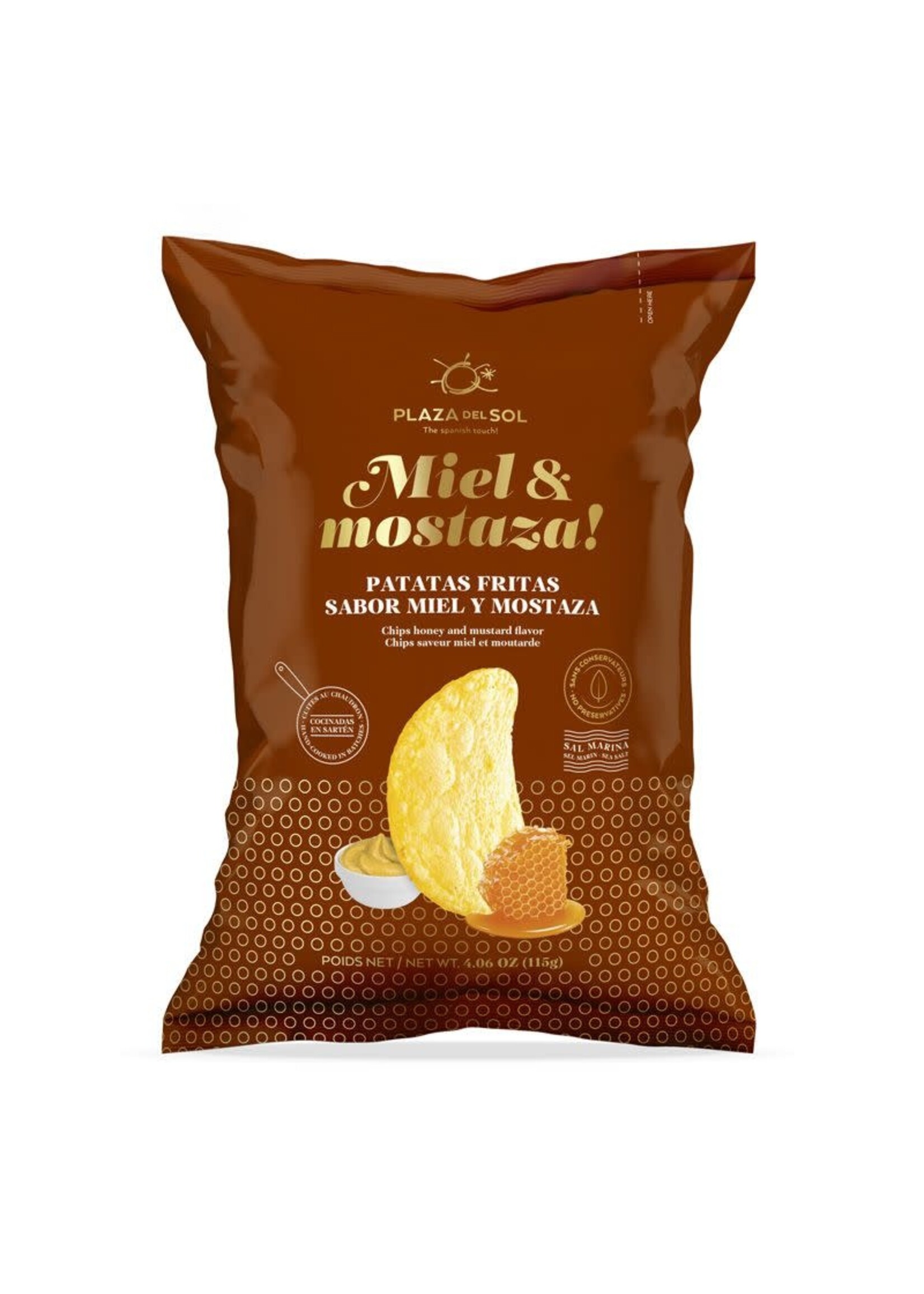 Plaza del Sol Miel & Mostaza Chips 115g