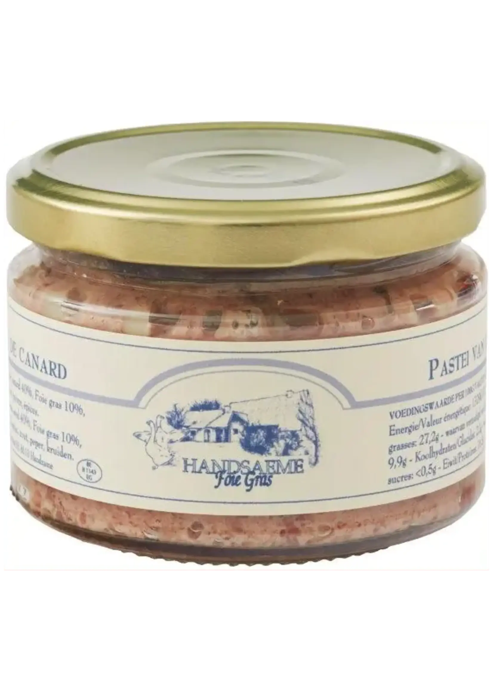 Handsaeme Pastei van Eend Bokaal 200g
