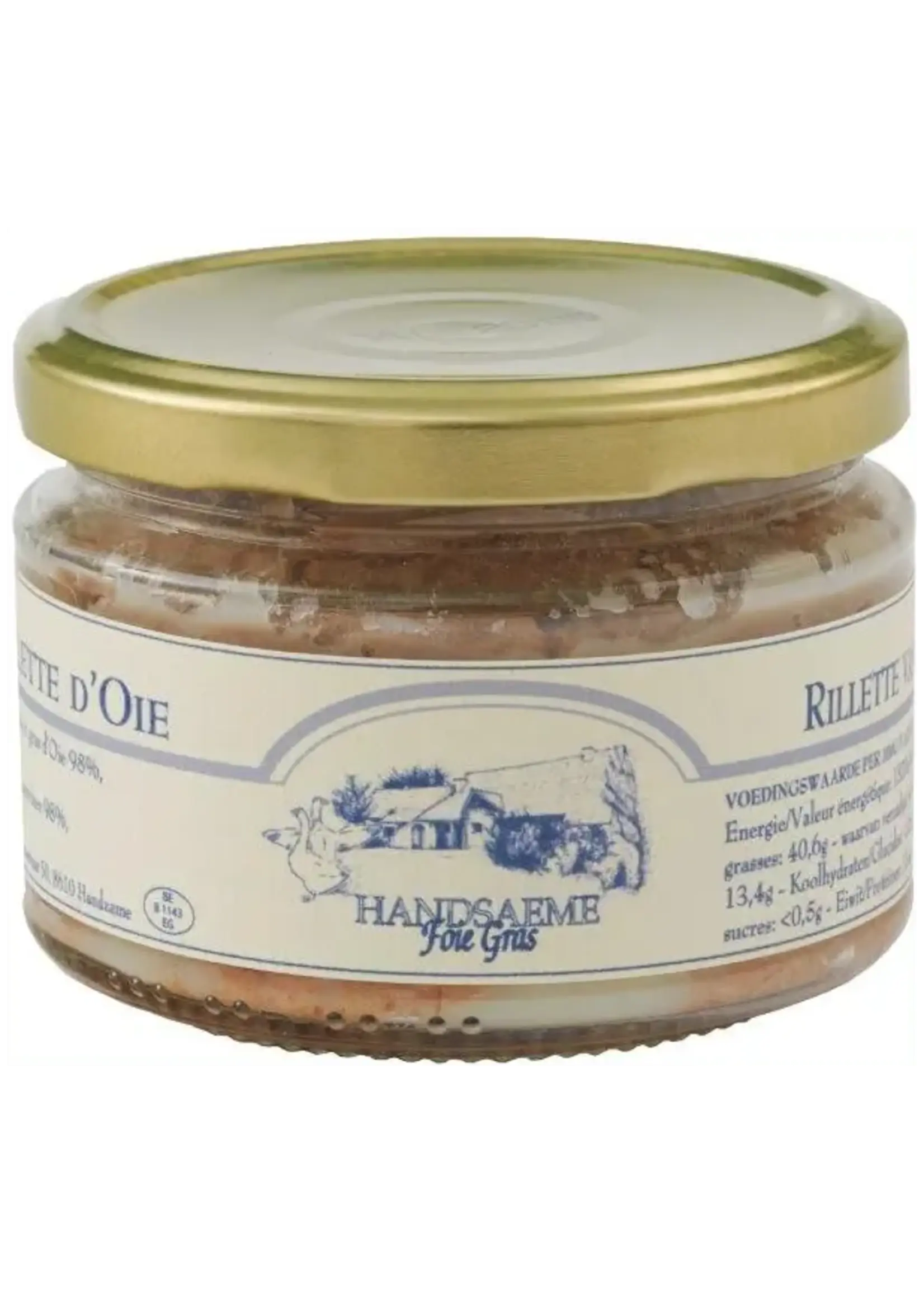 Handsaeme Rillette van Gans Bokaal 200g