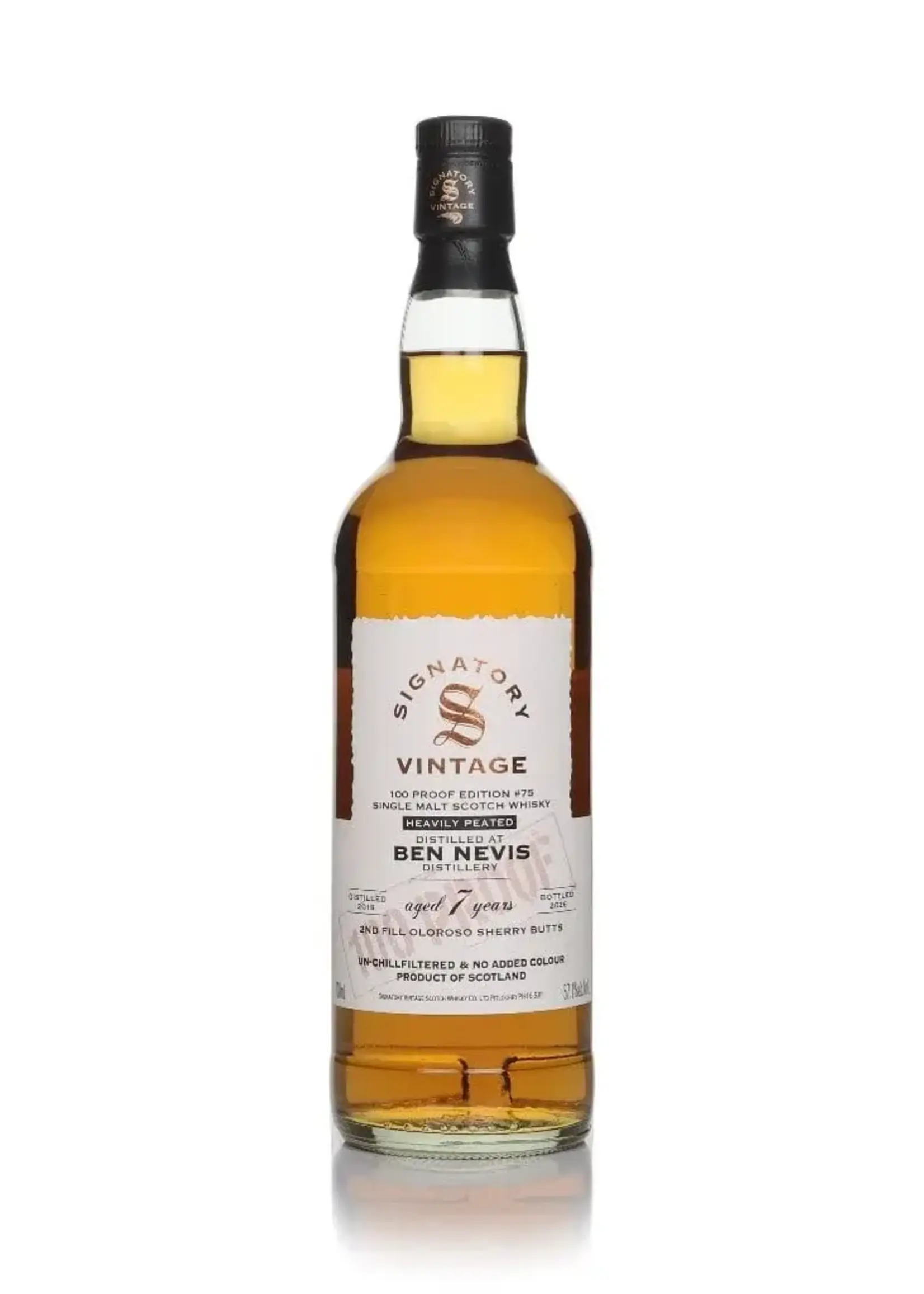 Signatory 100 Proof Ben Nevis 2019 7Y
