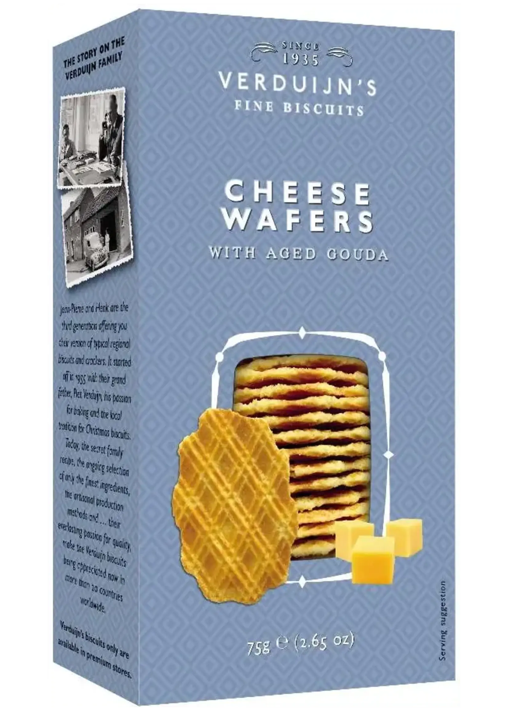 Verduijn's Cheese Wafers Aged Gouda 75g