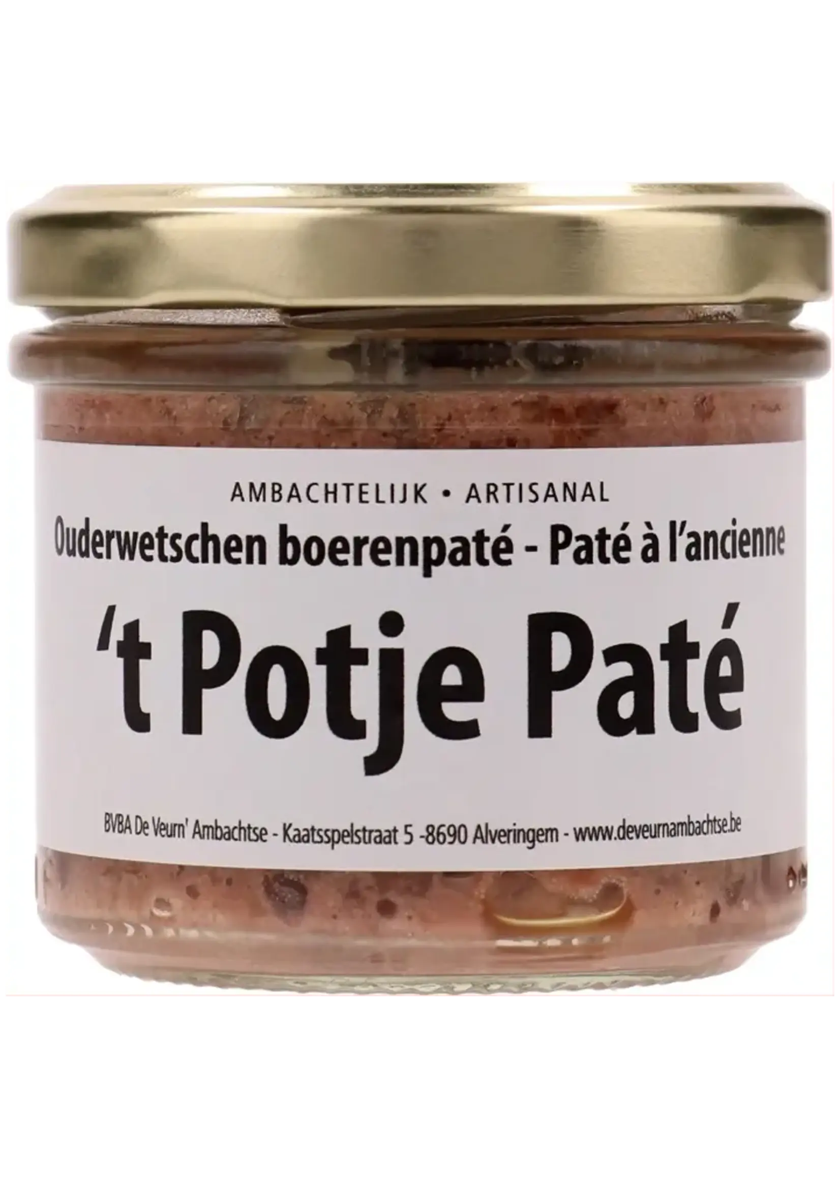 't Potje Paté Ouderwetse Boerenpaté 100g