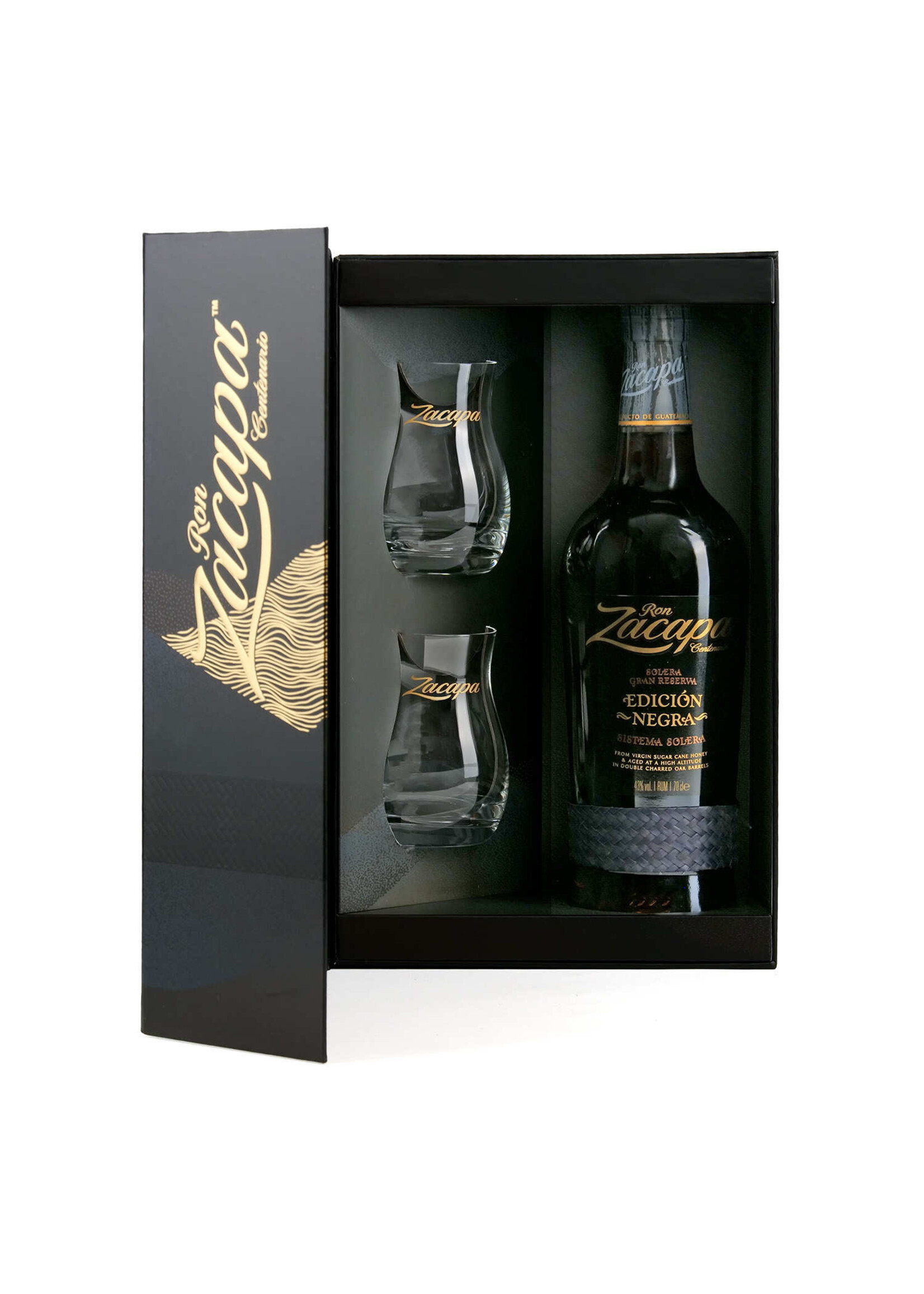 Zacapa Edición Negra + 2 Glasses Giftpack