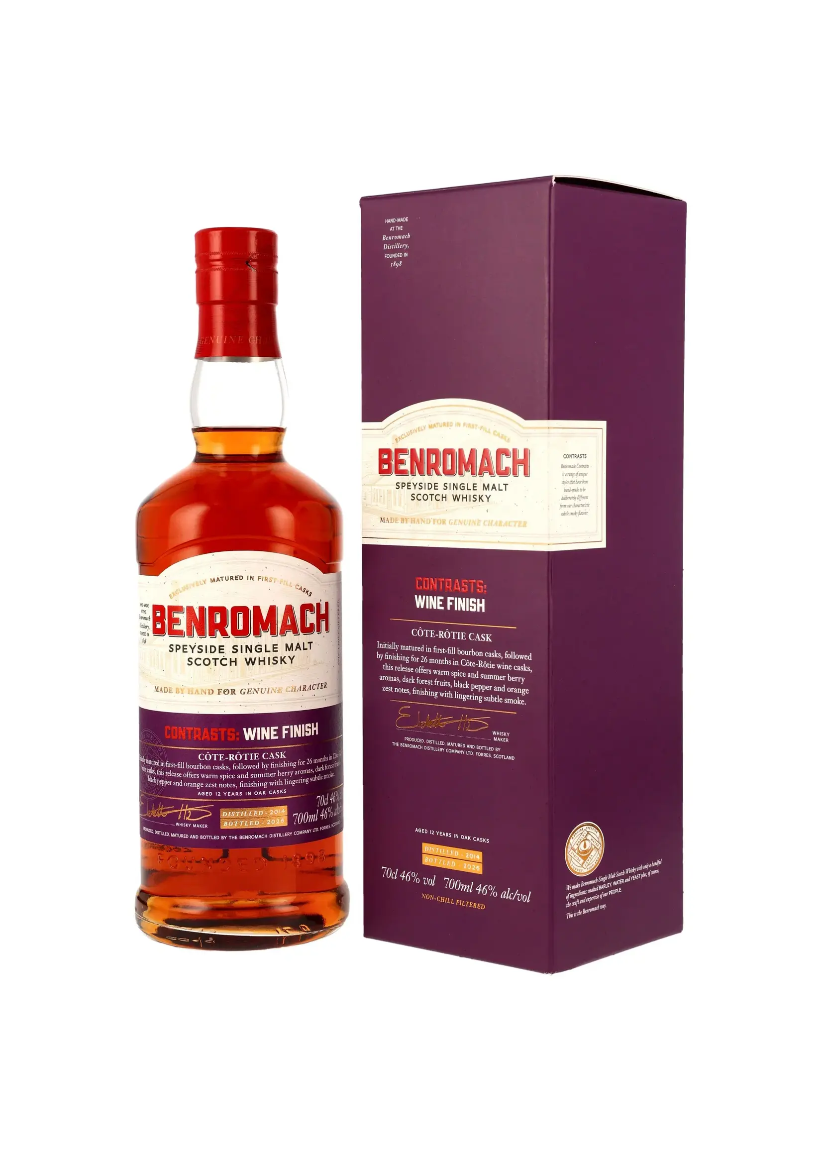 Benromach Double Matured Bordeaux Wine Cask Finish