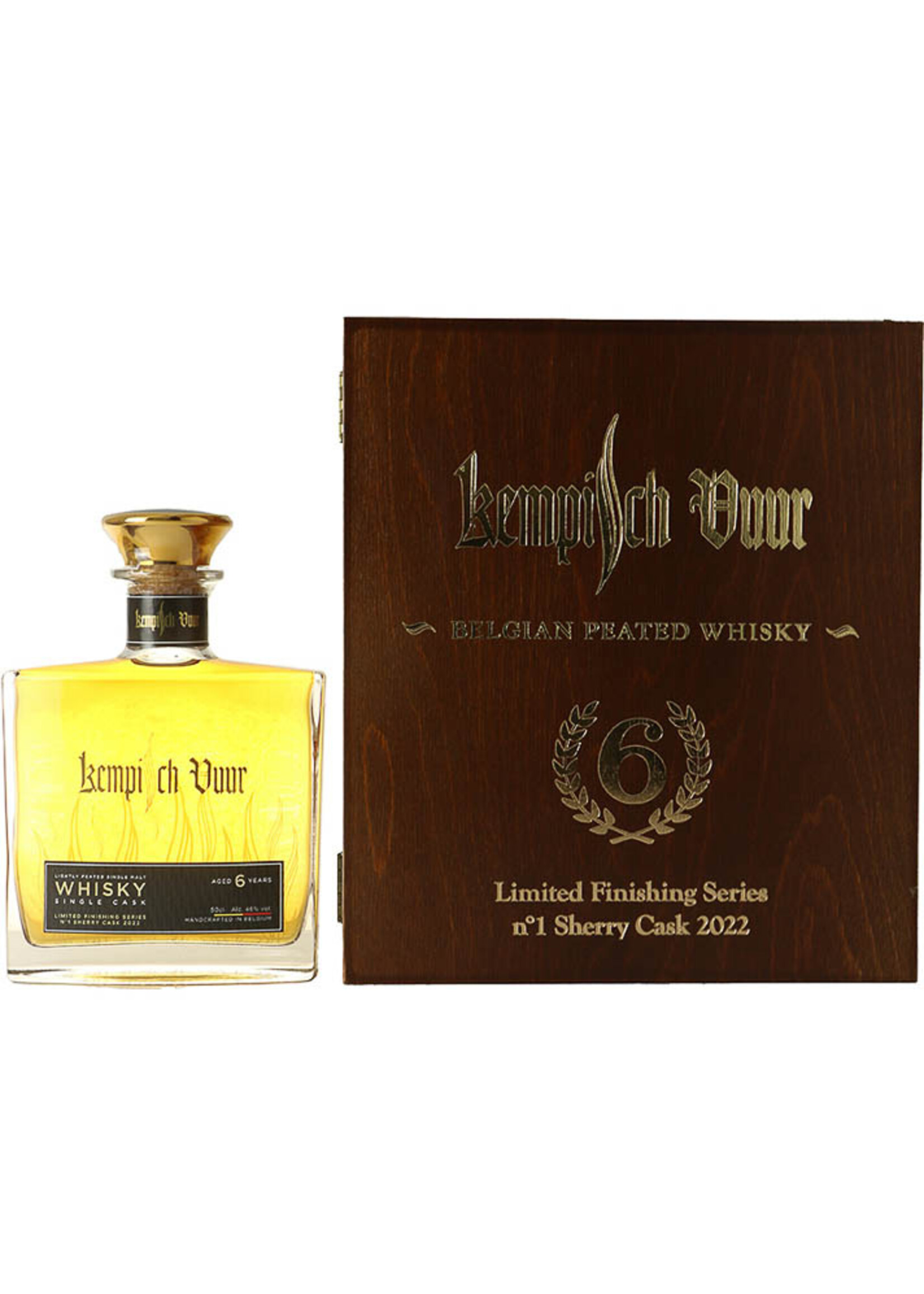 Kempisch Vuur Whisky 6Y Sherry Finish Giftbox