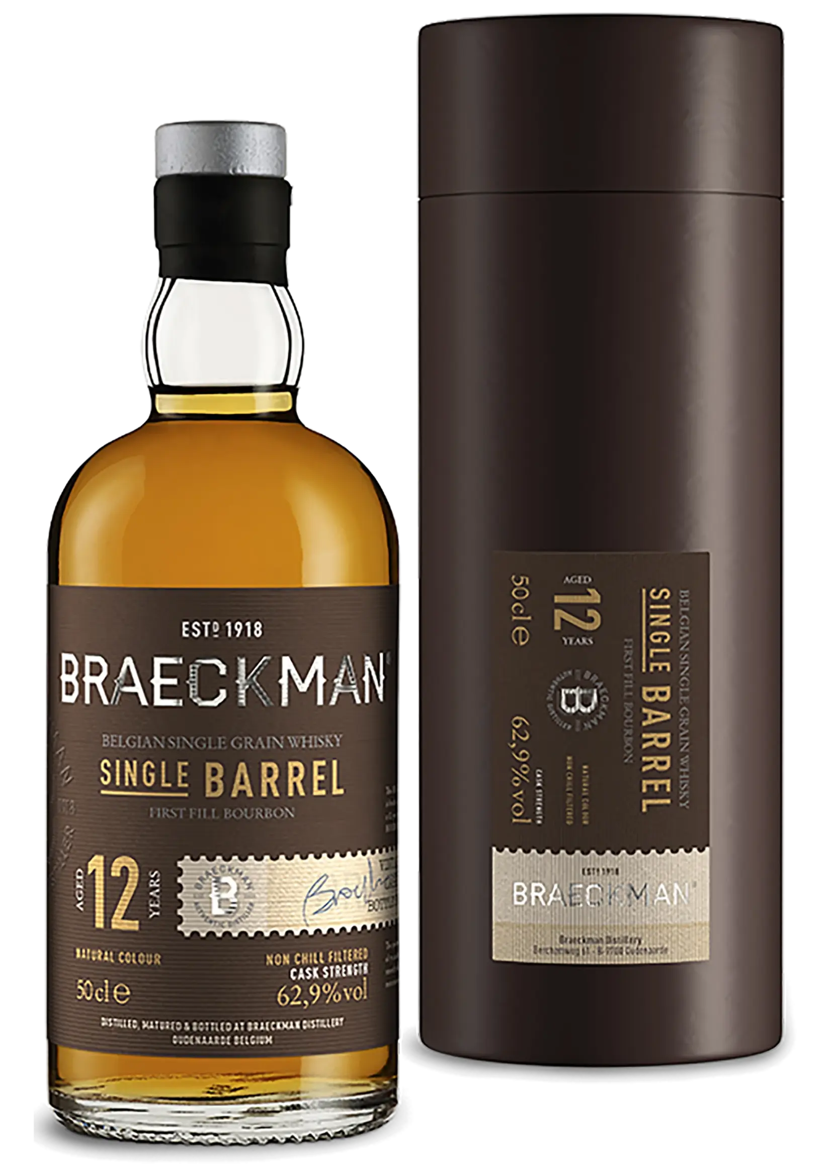 Braeckman Single Grain 12Y - Vintage 2007 62,9% Cask 97