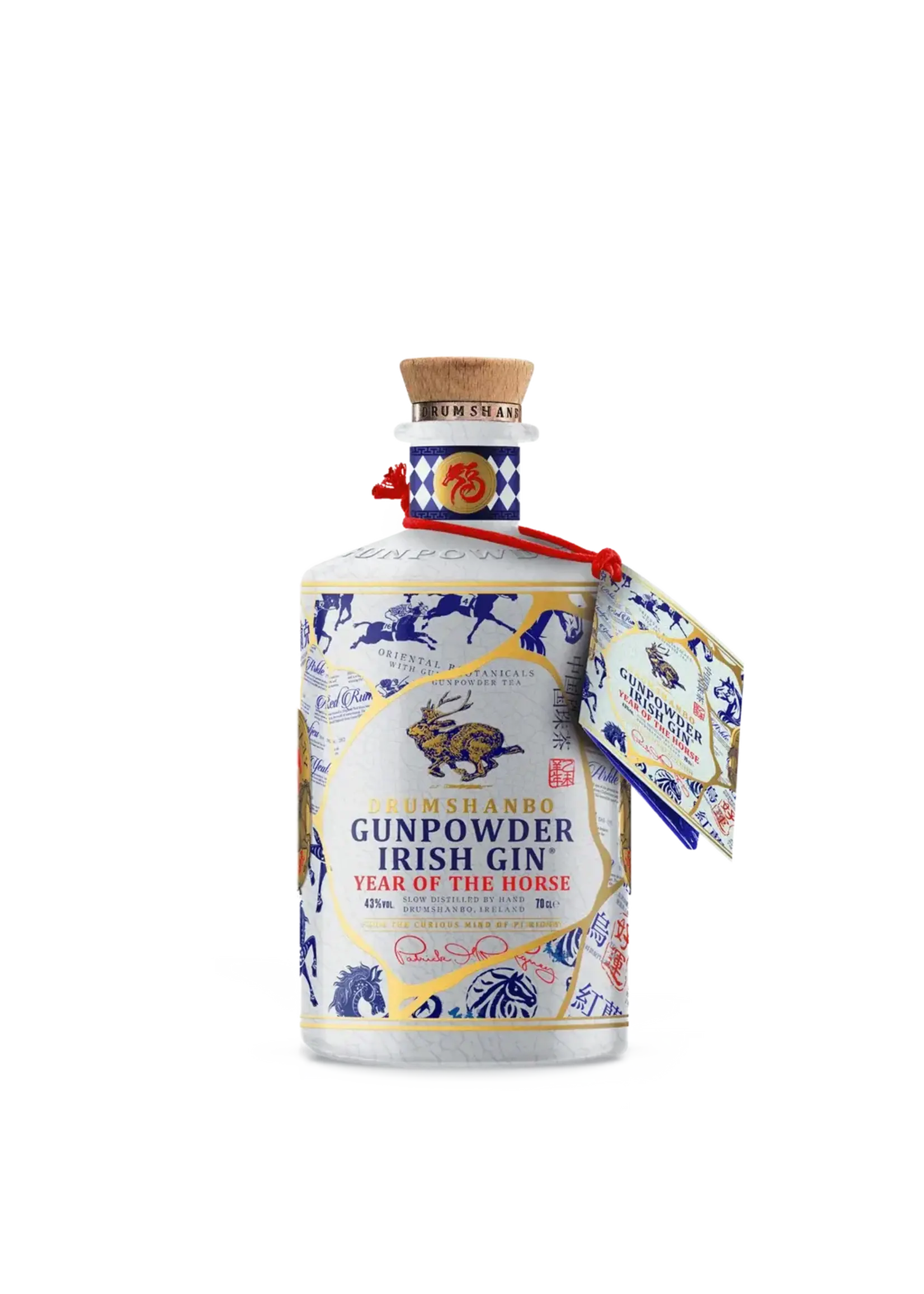 Drumshanbo Gunpowder Gin Year of the Horse Ceramic Bottle