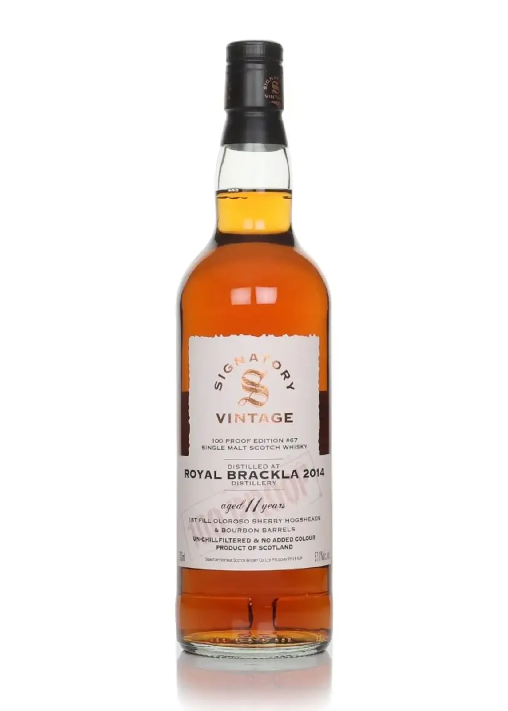 Signatory 100 Proof Royal Brackla 2014 11Y