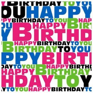 "Happy Birthday" (suministrado suelto)