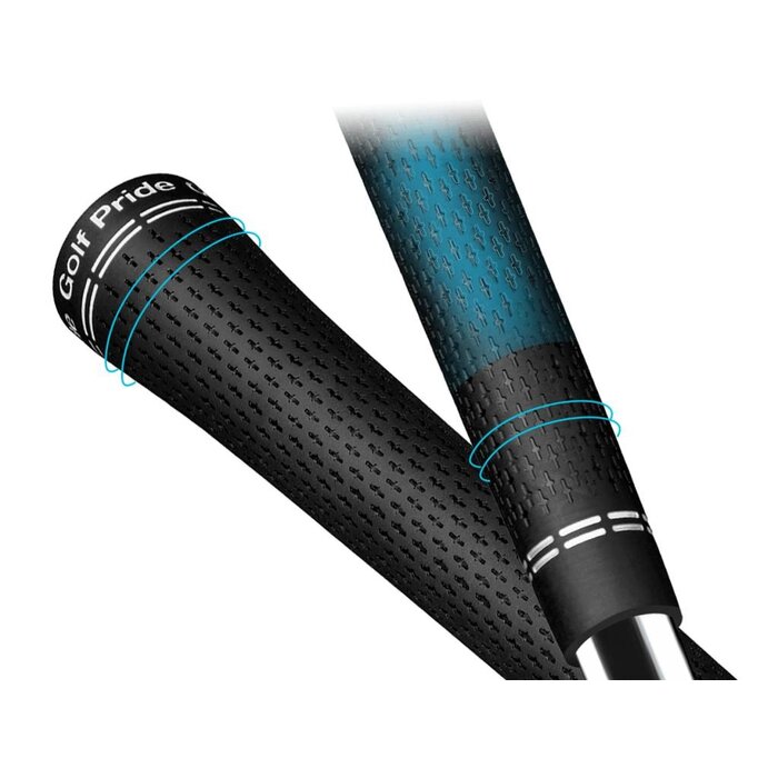 GolfPride GolfPride Tour Velvet ESTÁNDAR Grip - Negro Blanco