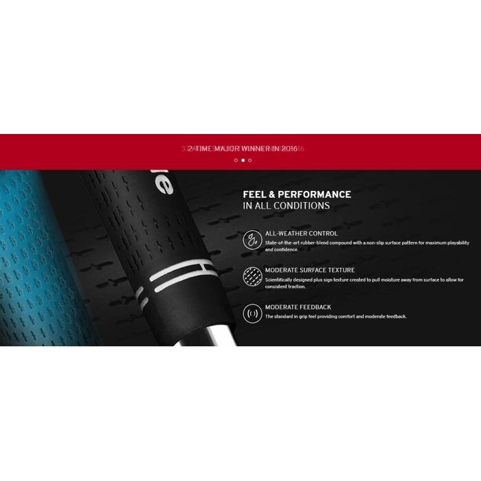 GolfPride GolfPride Tour Velvet MIDSIZE Grip - Black White