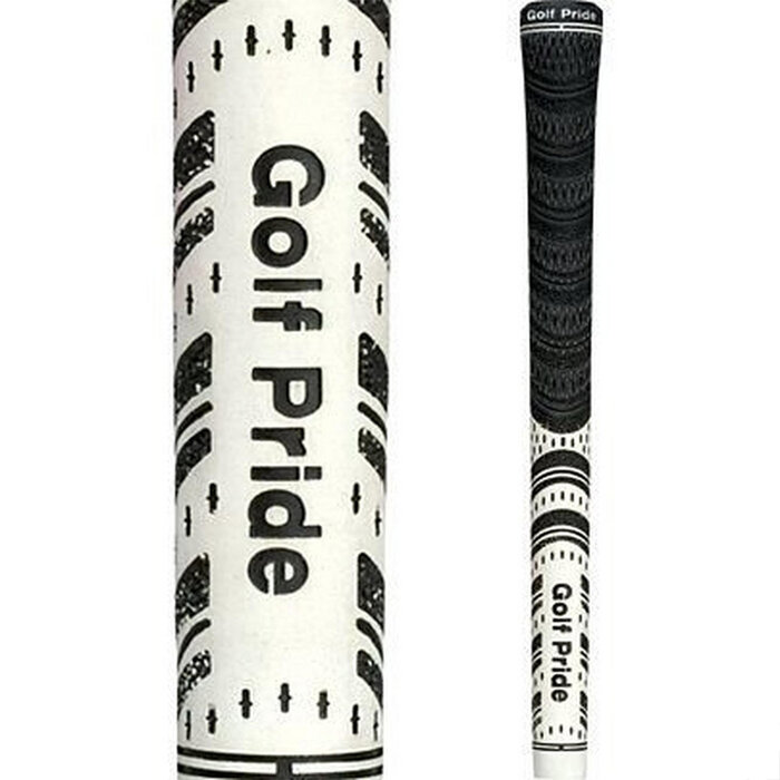 GolfPride GolfPride New Decade MultiCompound ESTÁNDAR Grip - Blanco Negro