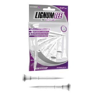 Lignum Lignum Tees 53 mm (16 pieces) - White