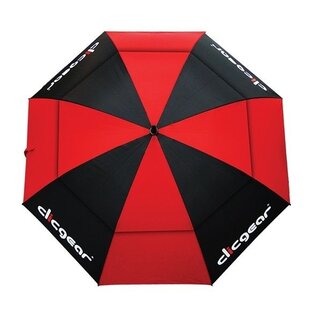Clicgear Clicgear Paraguas de Golf Double Canopy de 68 pulgadas - Rojo Negro
