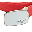 Mizuno Mizuno Cinturón de Logo de Cuero - Rojo Blanco
