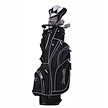 Spalding Spalding True Black Set de Golf de 14 Piezas +1 Pulgada | Bolsa de golf carro (varilla de grafito)