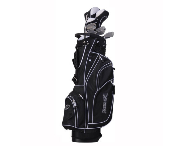 Spalding Spalding True Black Set de Golf de 14 Piezas +1 Pulgada | Bolsa de golf carro (varilla de grafito)