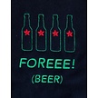 Nova Golf Nova Golf 'Foreee (Beer)' Toalla de golf - Azul Verde