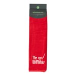 Nova Golf 'The Golffather' Toalla de golf - Rojo Blanco