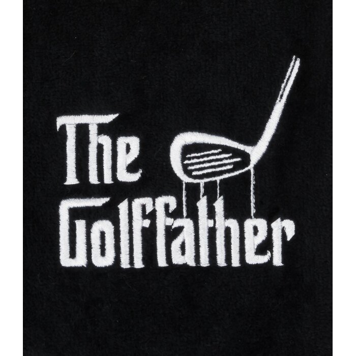 Nova Golf Nova Golf 'The Golffather' Golf Towel - Black White