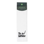 Nova Golf 'The Golffather' Toalla de Golf - Blanco Negro
