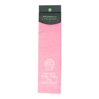 Nova Golf Nova Golf 'I Am Not Here For The Cupcakes' Toalla de golf - Rosa Blanco