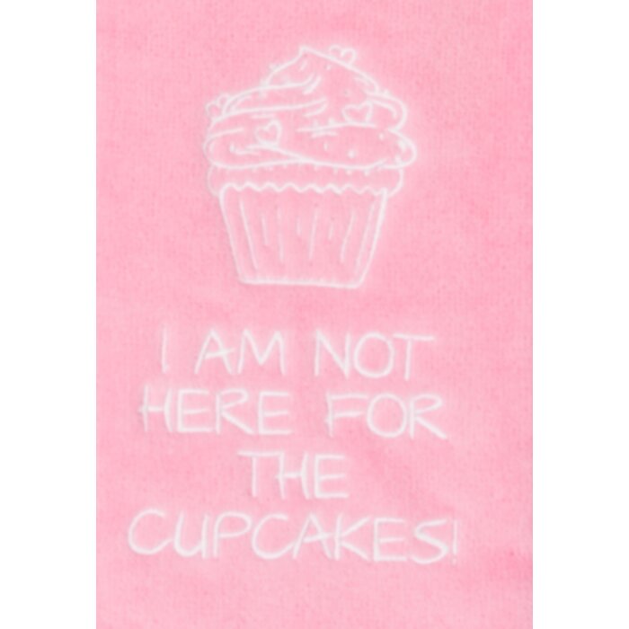 Nova Golf Nova Golf 'I Am Not Here For The Cupcakes' Toalla de golf - Rosa Blanco