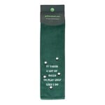 Nova Golf 'It Takes A Lot Of Balls' Toalla de golf - Verde Blanco