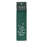 Nova Golf 'It Takes A Lot Of Balls' Toalla de golf - Verde Blanco