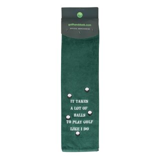 Nova Golf Nova Golf 'It Takes A Lot Of Balls' Toalla de golf - Verde Blanco