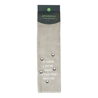 Nova Golf Nova Golf 'It Takes A Lot Of Balls' Toalla de golf - Gris Blanco