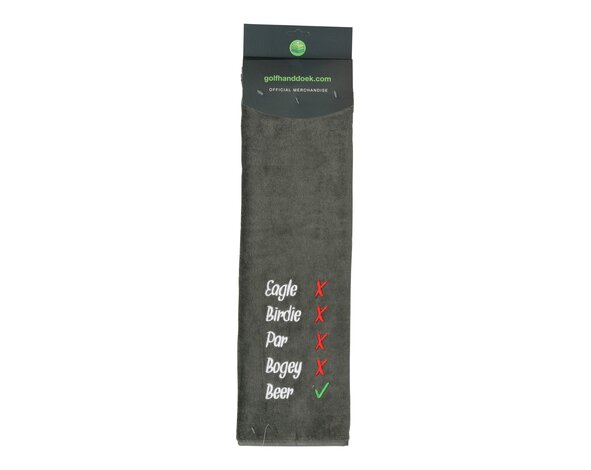 Nova Golf Nova Golf 'Eagle Birdie Bear' Golf Towel - Grey