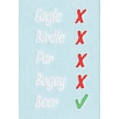 Nova Golf Nova Golf 'Eagle Birdie Beer' Toalla de golf - Azul claro