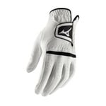 Mizuno Comp Guante de Golf para Hombre - Blanco (Para Golfista Diestro)