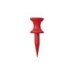 Longridge Longridge Plastic Castle Tees 12 mm (20 unidades) - Rojo