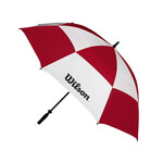 Wilson 62 Pulgadas Doble Toldo Paraguas de Golf - Rojo Blanco