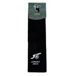 Nova Golf 'Longest Drive' Golf Towel - Black White