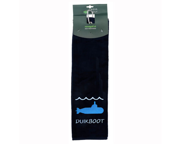 Nova Golf Nova Golf 'Duikboot' Golf Towel - Dark Blue