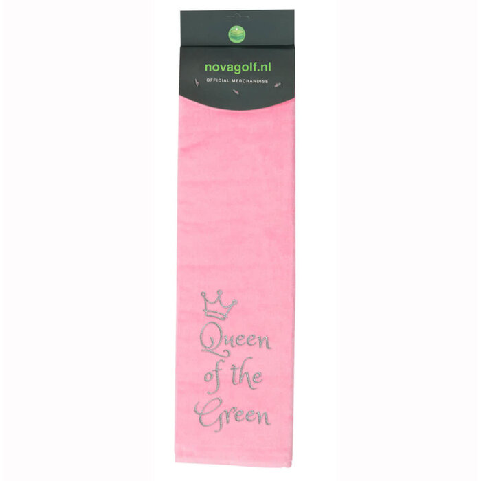 Nova Golf Nova Golf 'Queen Of The Green' Tri-Fold Golf Towel - Pink