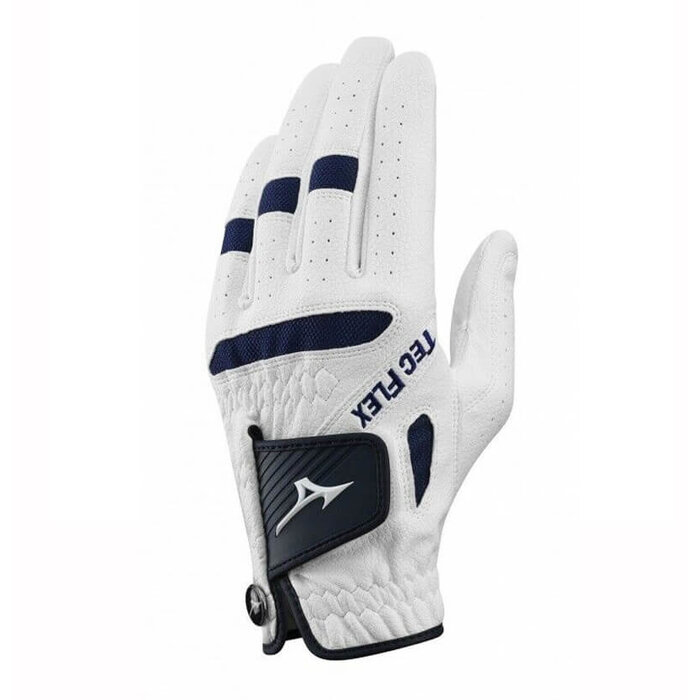 Mizuno Mizuno TecFlex All Weather Men's Golf Glove - White Navy (For Right-Handed Golfers)
