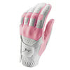 Mizuno Mizuno Stretch Ladies Golf Glove - White Pink (For Right-Handed Golfers)