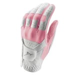 Mizuno Stretch Guante de golf para mujer - Blanco Rosa (Para golfistas diestros)
