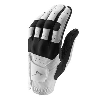 Mizuno Mizuno Guante de Golf Elástico - Blanco Negro (Golfistas Diestros)
