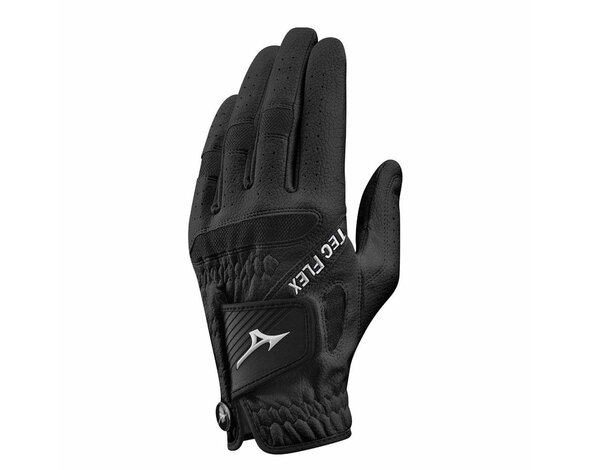 Mizuno Mizuno TecFlex All Weather Guante de Golf para Hombre - Negro (Para Golfista Diestro)