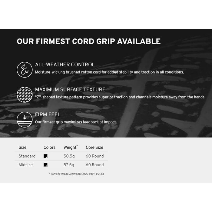 GolfPride GolfPride Z-Grip MIDSIZE Grip - Negro Blanco