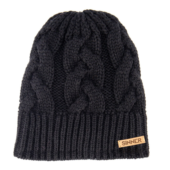 Sinner Sinner Cable Beanie - Black
