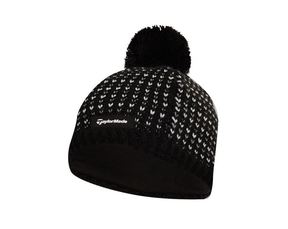 TaylorMade TaylorMade Ladies Bobble Beanie - Black