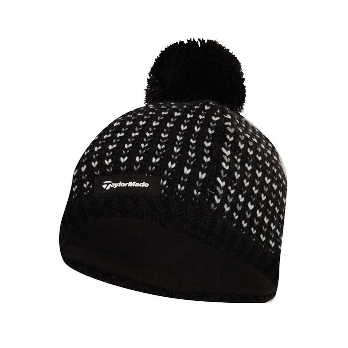 TaylorMade TaylorMade Ladies Bobble Beanie - Negro